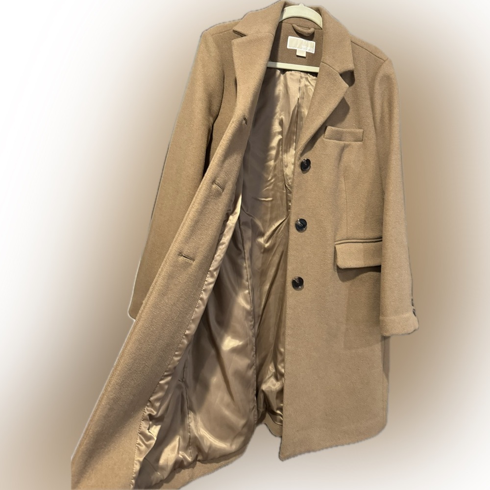 Beautiful TAN MICHAEL KORS wool blend coat L